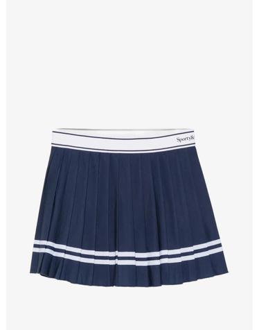 [해외직구] 26 FW 스포티앤리치 pleated striped trim tennis mini skirt SK005810300BL TP459140898