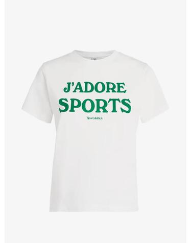 [해외직구] 26 FW 스포티앤리치 Jadore logo print T shirt TO12273702WH01 TP459163538
