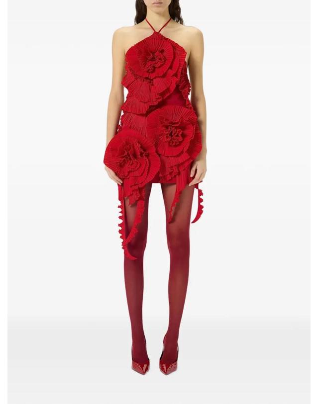 블루마린 [해외직구] 26 FW 블루마린 플리츠 로즈 미니 드레스 RF6046T8864 TP459318570 착용컷