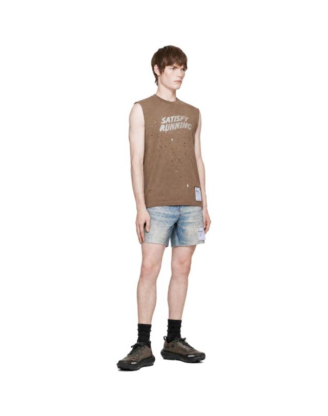 새티스파이 [해외직구] 새티스파이 브라운 모스테크 머슬 탱크탑 11005 98E45 TP877991028 착용컷