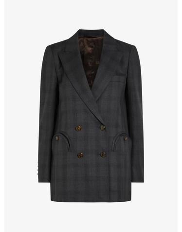 [해외직구] 26 FW 블레이즈 밀라노 에브리데이 체크 더블 브레스티드 블레이저 BZEBD19BRV TP458324801