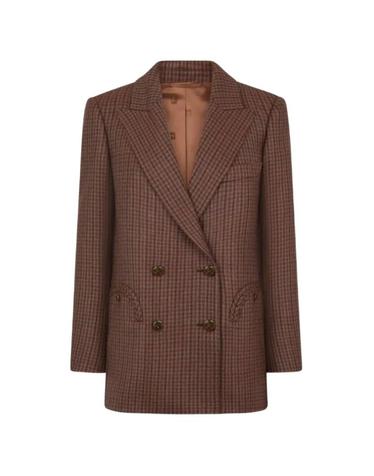 [해외직구] 26 FW 블레이즈 밀라노 체크 패턴 더블 브레스티드 재킷 BZEBD19MOA TP459915856