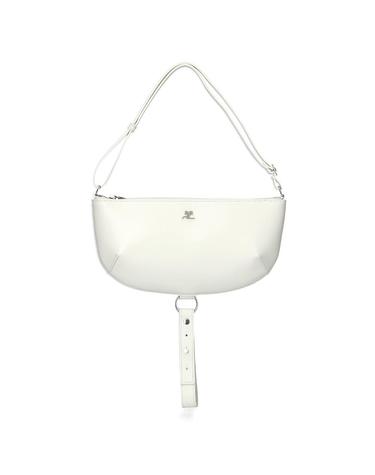 꾸레쥬 홀리 이클립스 레더 숄더백 325GSA190CR0065 BLANCCASSE