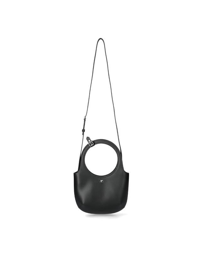 꾸레쥬 꾸레쥬 홀리 레더 토트백 325GSA102CR0065 BLACK 착용컷