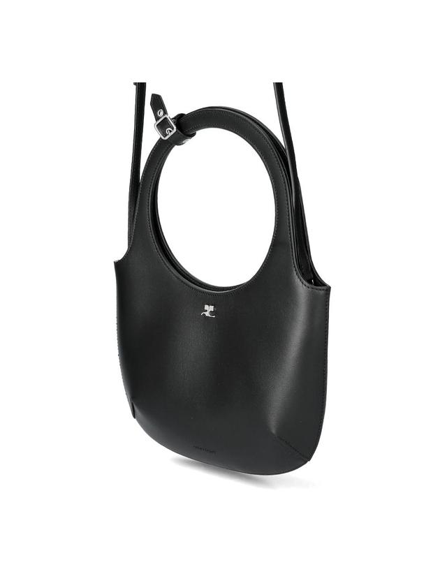 꾸레쥬 꾸레쥬 홀리 레더 토트백 325GSA102CR0065 BLACK 착용컷