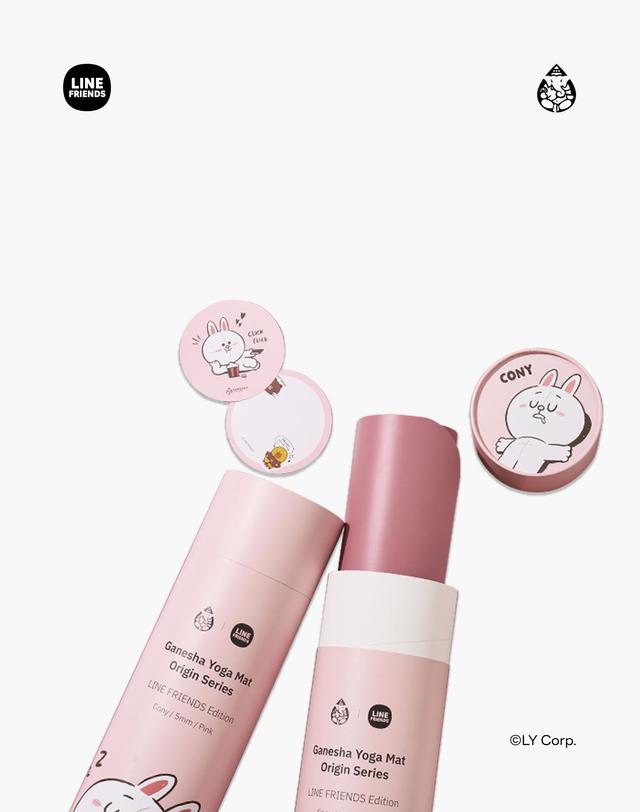 가네샤요가프랍스 [가네샤요가프랍스] 가네샤요가매트 라인프렌즈 에디션 코니 5mm 착용컷