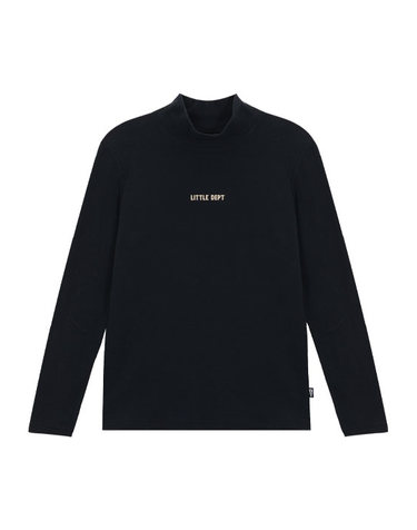 슬림 하프넥 티셔츠 Black