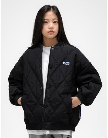 퀼팅 봄버 자켓 Black