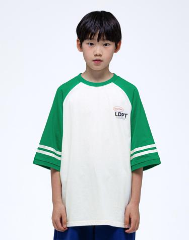 오예 7부 라글란 티셔츠 Green