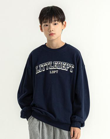 베이직 로고 맨투맨 Navy