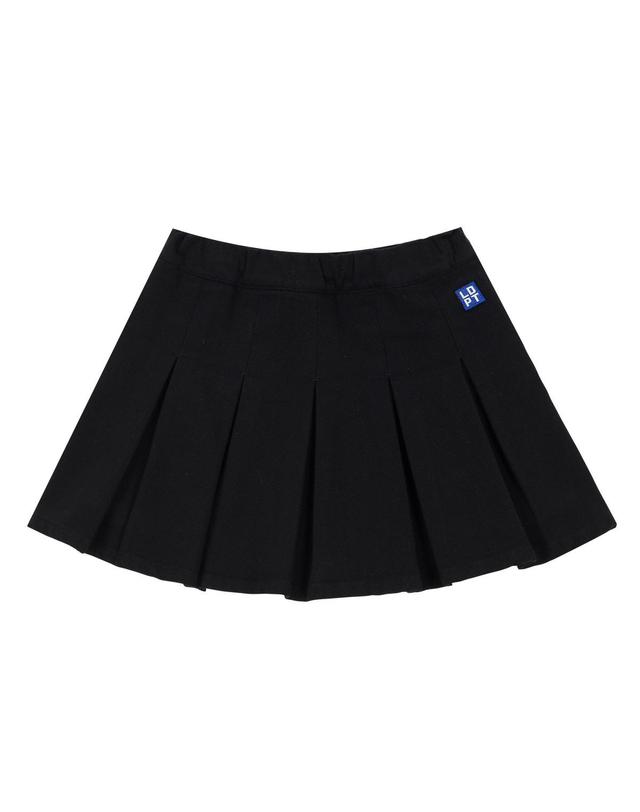 리틀뎁 라이즈 플리츠 스커트 Black 착용컷