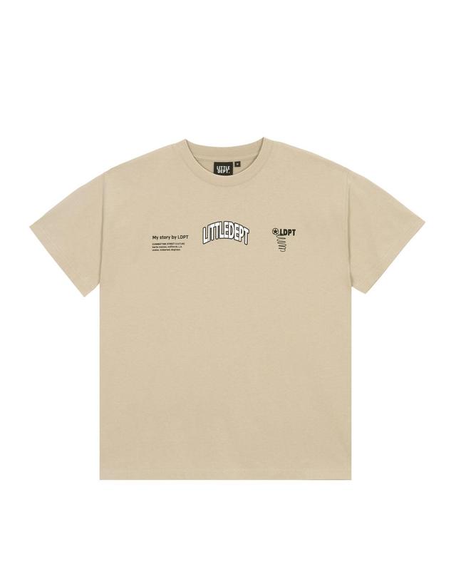 리틀뎁 유닛 스테이트 티셔츠 Beige 착용컷