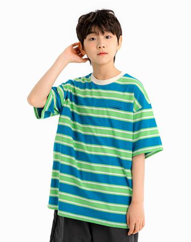 보더 스트라이프 티셔츠 Green