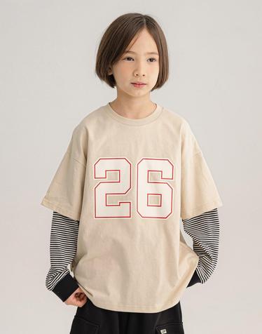 레이어드 ST 티셔츠 Beige
