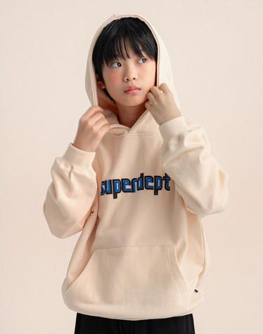 라인즈 후드 티셔츠 Ivory