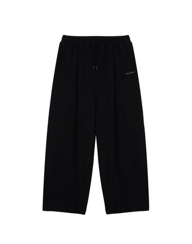 핀턱 포인트 기모 팬츠 Black