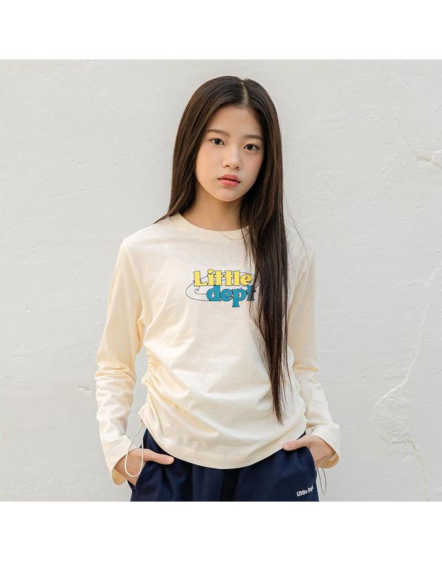 리틀뎁 싱글 스트링 티셔츠 Ivory 착용컷