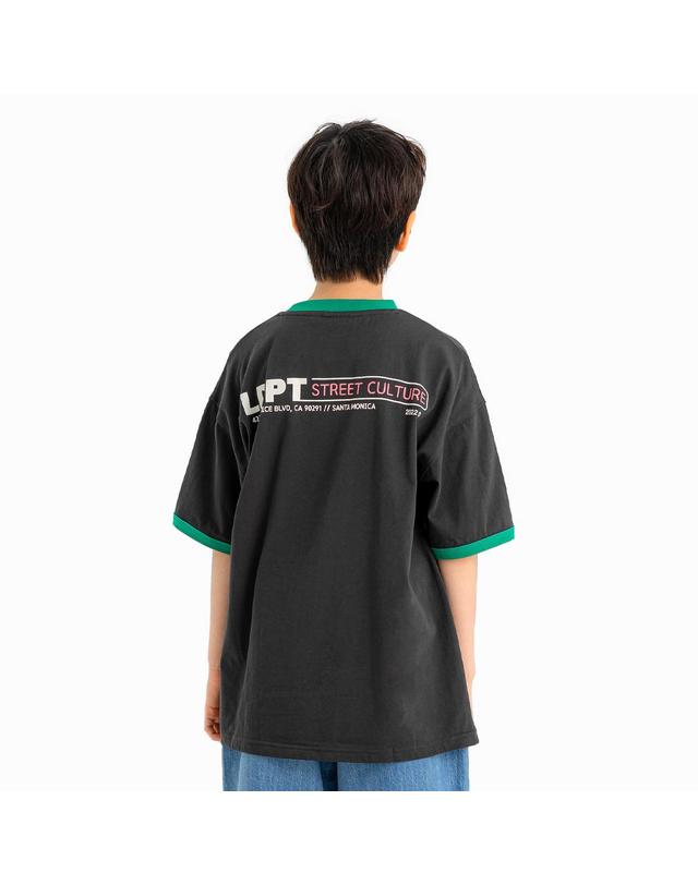 리틀뎁 뉴 노멀 링거 티셔츠 Green 착용컷