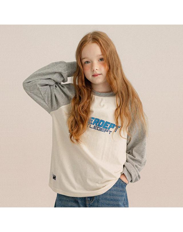 리틀뎁 스웬 라글란 티셔츠 Grey 착용컷