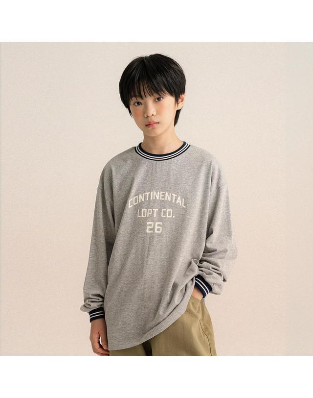 리틀뎁 아케이드 로고 티셔츠 Grey 착용컷