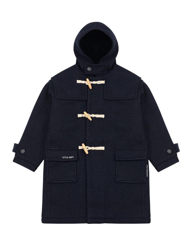 리틀뎁 리틀 스테디 후드 더플 코트 Navy 착용컷