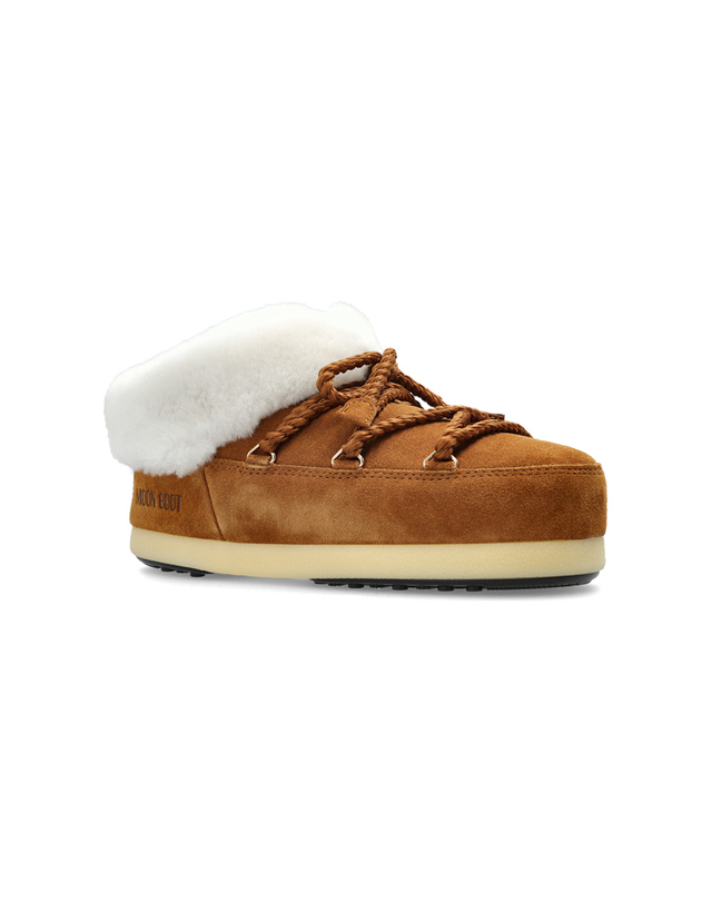 문부츠 25FW 여성 EVX 브라운 스웨이드 뮬 코냑/네추럴 80D1470090 ML06 착용컷