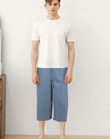 [한정수량 특별가]엘리가모 남성 레이온스판 7부 파자마NY_MF15H64033