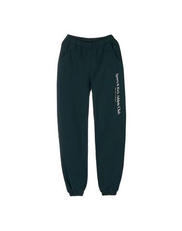 [스포티앤리치] 에슬레틱 클럽 스웨트 팬츠 ATHLETIC CLUB SWEATPANT FOREST WHITE
