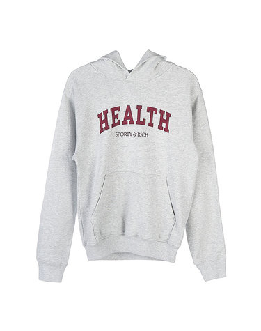  [스포티앤리치] 헬시 아이비 후드 티셔츠 HEALTH IVY HOODIE HEATHER GRAY MERLOT