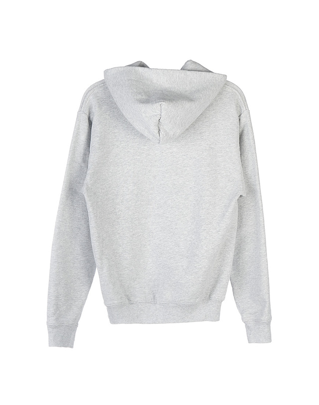 스포티앤리치 [스포티앤리치] 헬시 아이비 후드 티셔츠 HEALTH IVY HOODIE HEATHER GRAY MERLOT 착용컷