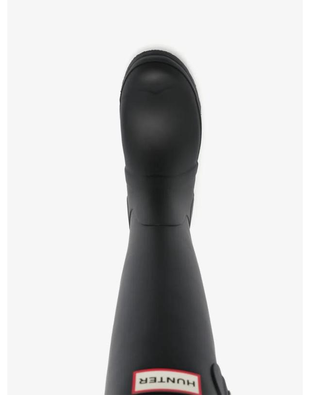 헌터 [해외직구] 26 FW 헌터 트라이 컬러 로고 부츠 WFT2353RMABLK TP460203775 착용컷