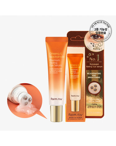 팜스테이 진생 앤 나이아신아마이드 프리미엄 롤링 아이 세럼 25ml