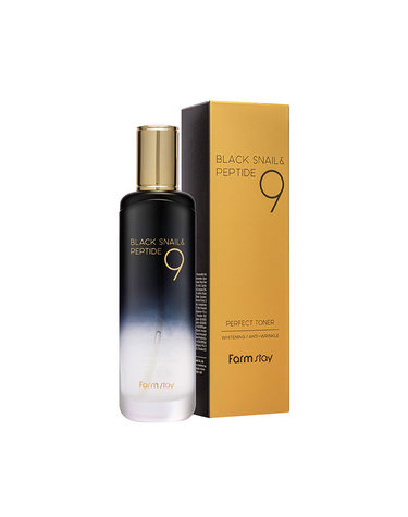 팜스테이 블랙 스네일 & 펩타이드9 퍼펙트 토너 120ml