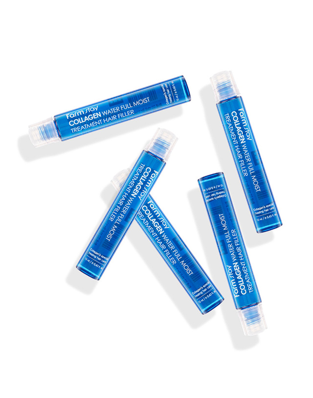 팜스테이 콜라겐 워터 풀 모이스트 트리트먼트 헤어 필러 13ml (10매) 착용컷