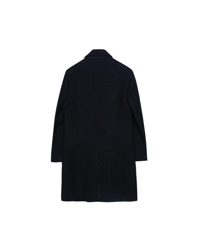 아미 아미 더블 브레스티드 울 코트 블랙 HCO105-WV0020-001 착용컷