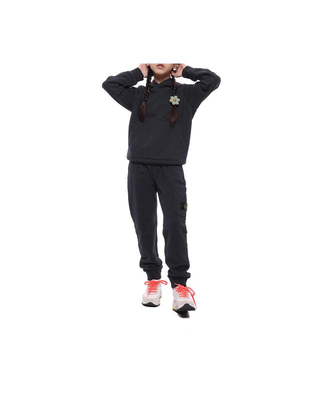 스톤아일랜드 22FW 와펜 패치 후드티셔츠 (771661640_V0065_2_22F) 착용컷