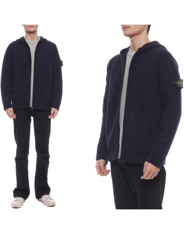 24FW 남성 와펜 패치 울 후드집업 (8115567A3 V0020 24F)