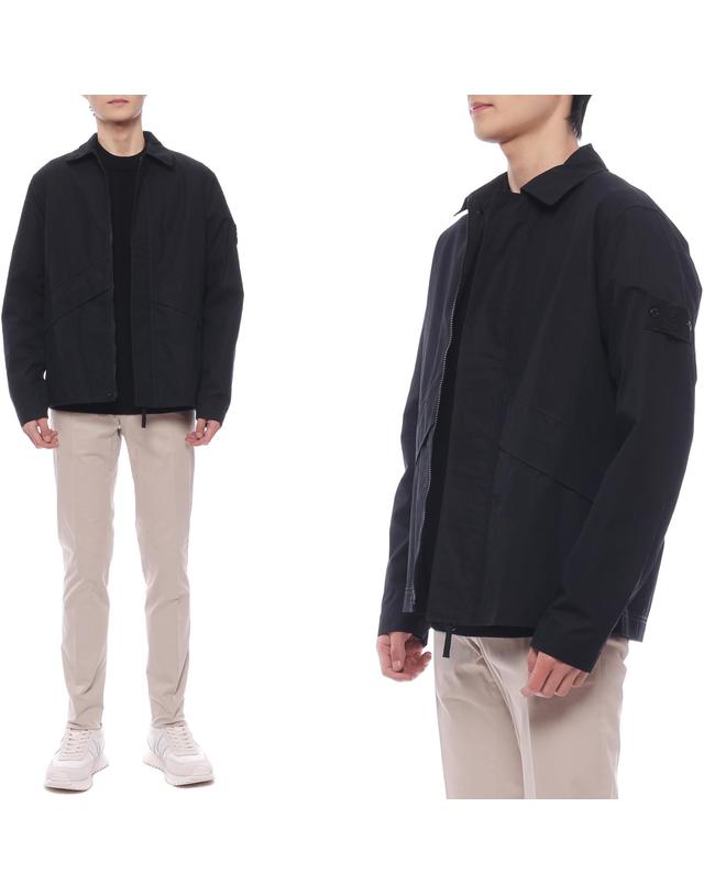 스톤아일랜드 24FW 남성 고스트 피스 집업 재킷 (8115107F1 V0029 24F) 착용컷