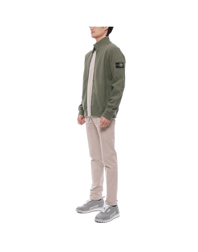 스톤아일랜드 24FW 남성 와펜 패치 풀 집업 재킷 (811560720 V0075 24F) 착용컷
