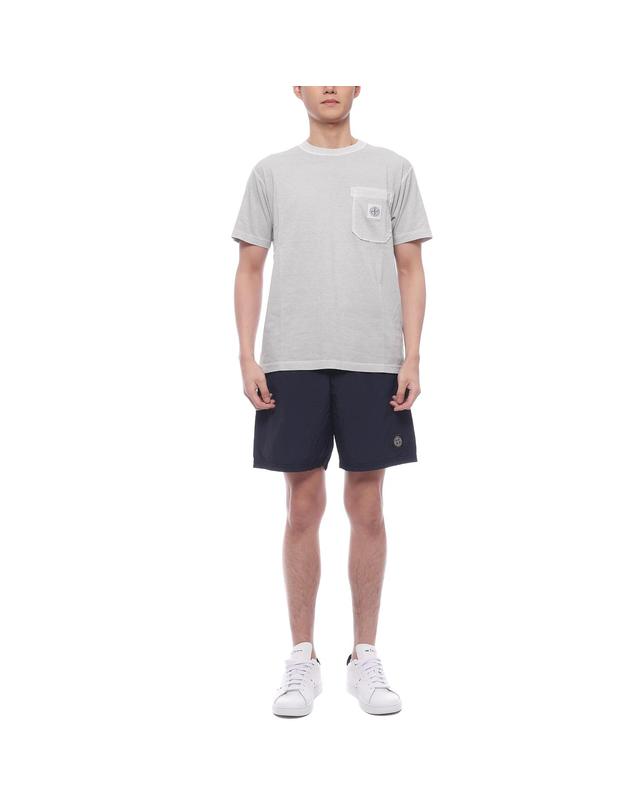 스톤아일랜드 25SS 남성 로고 패치 스윔 팬츠 (K1S15B100009 S0043 V0020 25S) 착용컷
