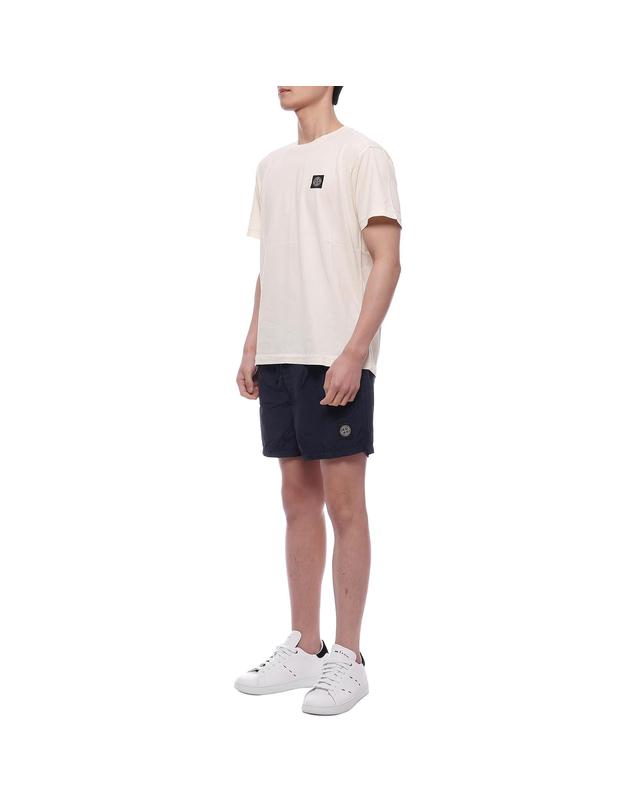 스톤아일랜드 25SS 남성 나일론 메탈 쇼트 스윔팬츠 (K1S15B100006 S0043 V0020 25S) 착용컷