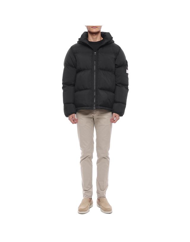 스톤아일랜드 26FW 남성 나일론 립스탑 다운 패딩 (L2S154100013 S0483 V0029 26F) 착용컷