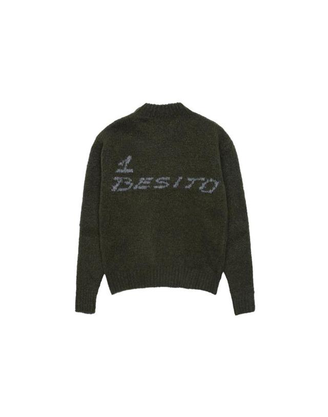 팔로마울 팔로마울 1 BESTICO 크루넥 니트 카키 RJ9017 착용컷