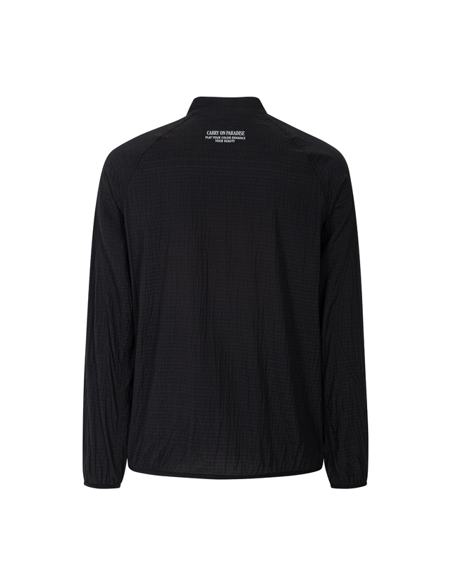 더블플래그 남성 [AIR GRID] Men Pro-Fit Oversized Jacket (Black) 블랙 상세