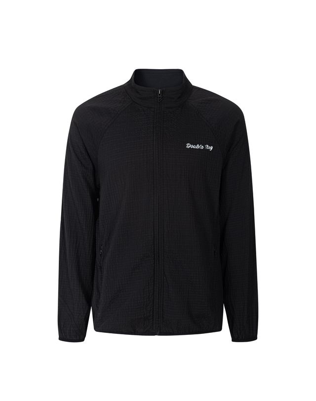 더블플래그 남성 [AIR GRID] Men Pro-Fit Oversized Jacket (Black) 블랙 상세
