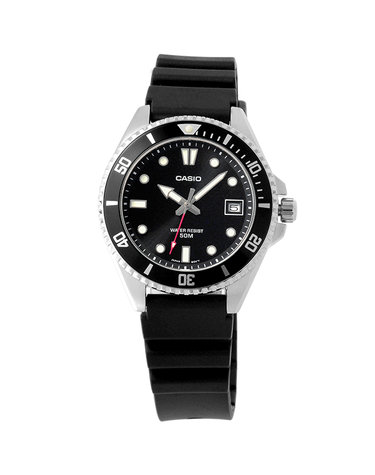 타임플래닛 CASIO MDV-10-1A1 미니 흑새치 다이버 시계