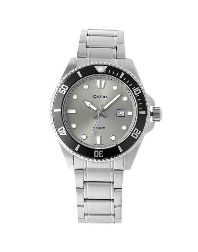 카시오 타임플래닛 CASIO MDV-107D-8A 카시오 흑새치 다이버 시계 착용컷