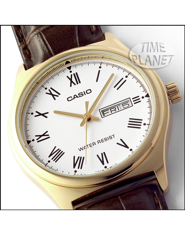 카시오 타임플래닛 CASIO MTP-V006GL-7B 카시오 시계 가죽밴드 착용컷