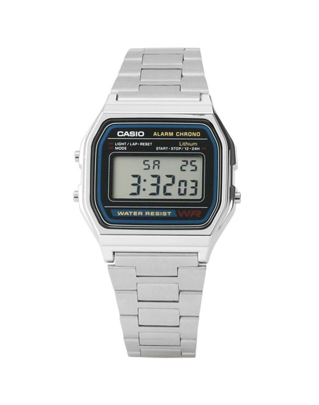 카시오 CASIO A158WA-1D 카시오 시계 메탈밴드 착용컷