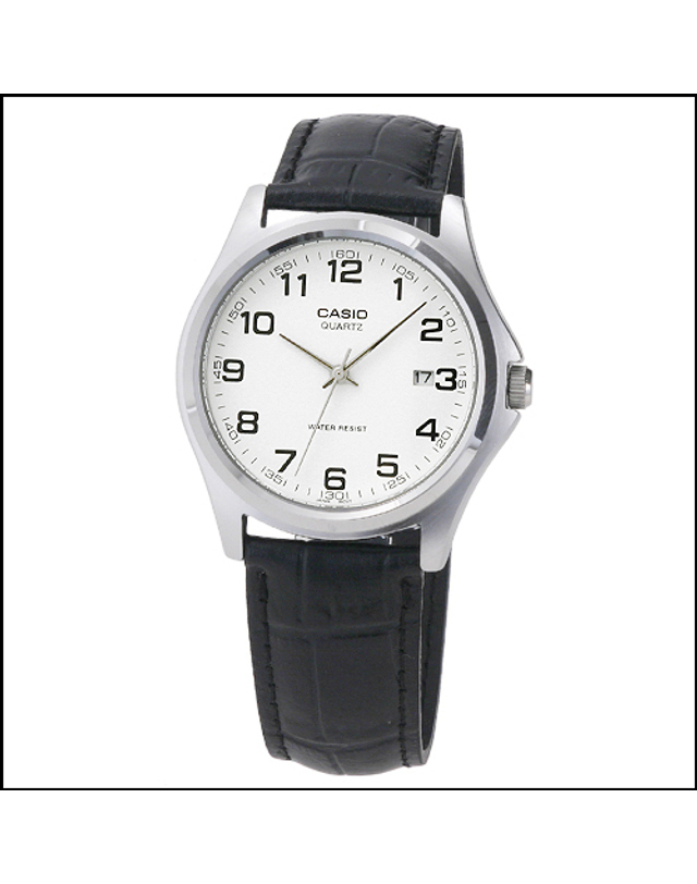 카시오 CASIO MTP-1183E-7B 카시오 시계 가죽밴드 착용컷